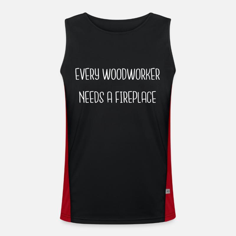 jackhammer carpenter funny tshirts present Men's Functional Contrast Tank Top 