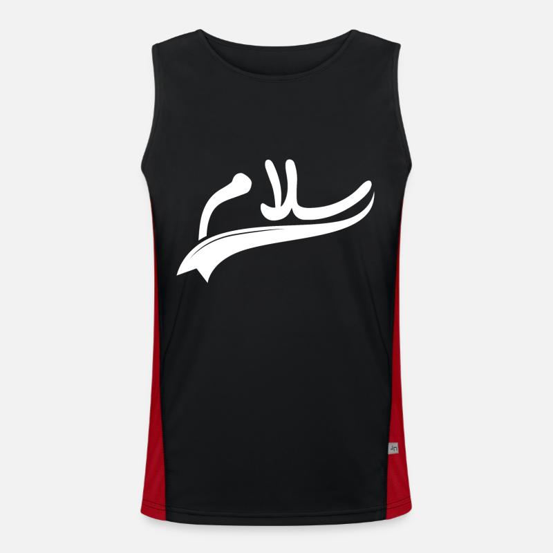 Salam Peace Men's Functional Contrast Tank Top 