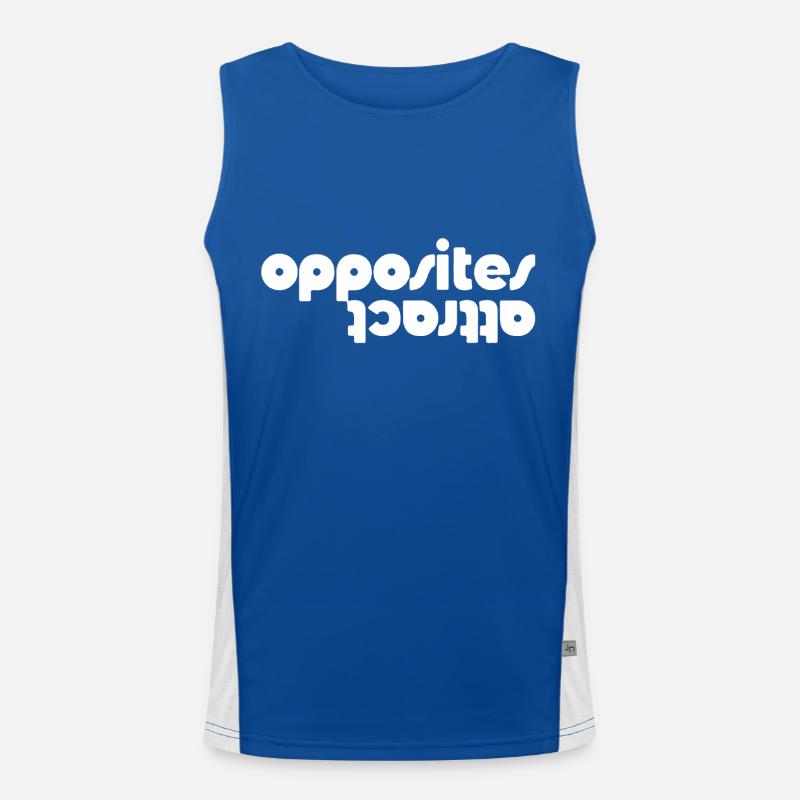 Opposites Attract Men's Functional Contrast Tank Top 