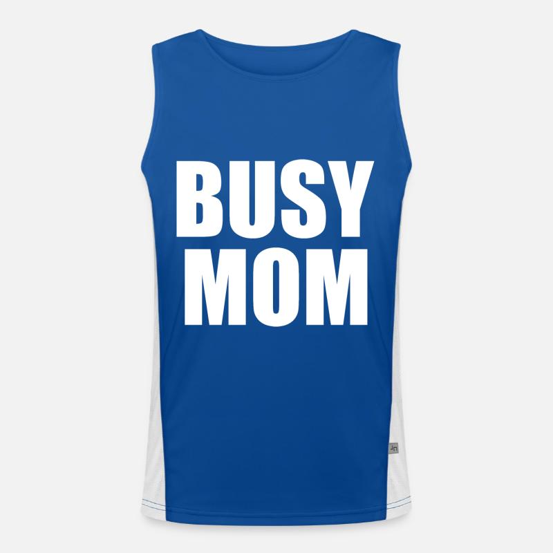 Busy mom Men's Functional Contrast Tank Top 