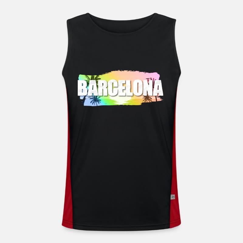 Barcelone Débardeur respirant contrasté Homme 