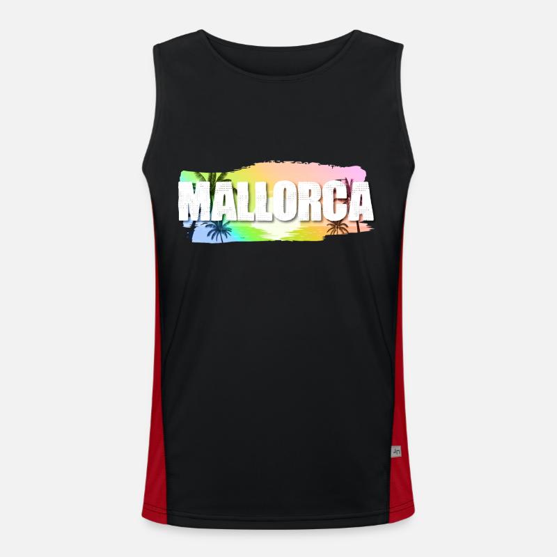 Mallorca Funktionelles Kontrast-Tank Top für Männer 