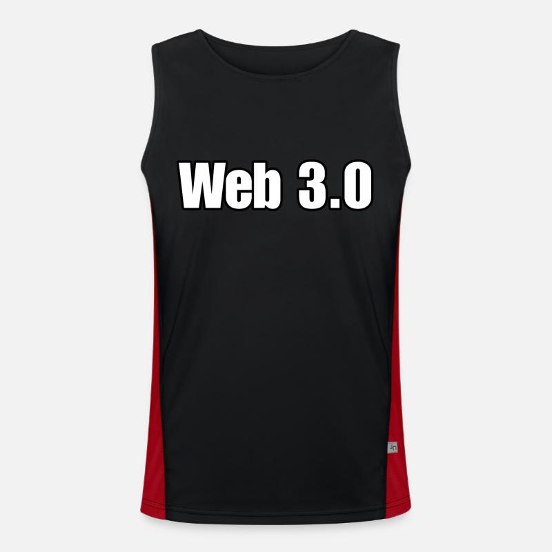 Web 3.0, finance crypto trading, tech addict Men's Functional Contrast Tank Top 