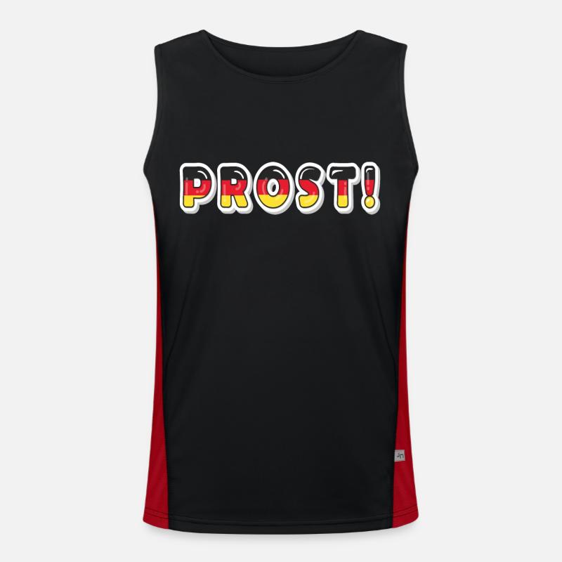 Prost! German | Bavarian Men's Functional Contrast Tank Top 