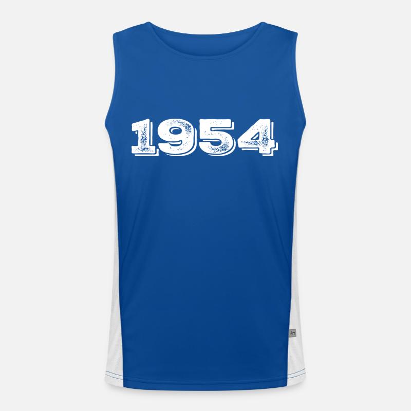 Geburtstagsgeschenk 1954 - 1954 Funktionelles Kontrast-Tank Top für Männer 