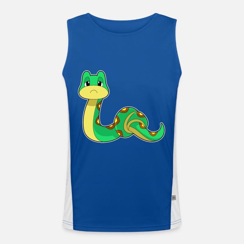 Schlange mit Knoten Funktionelles Kontrast-Tank Top für Männer 