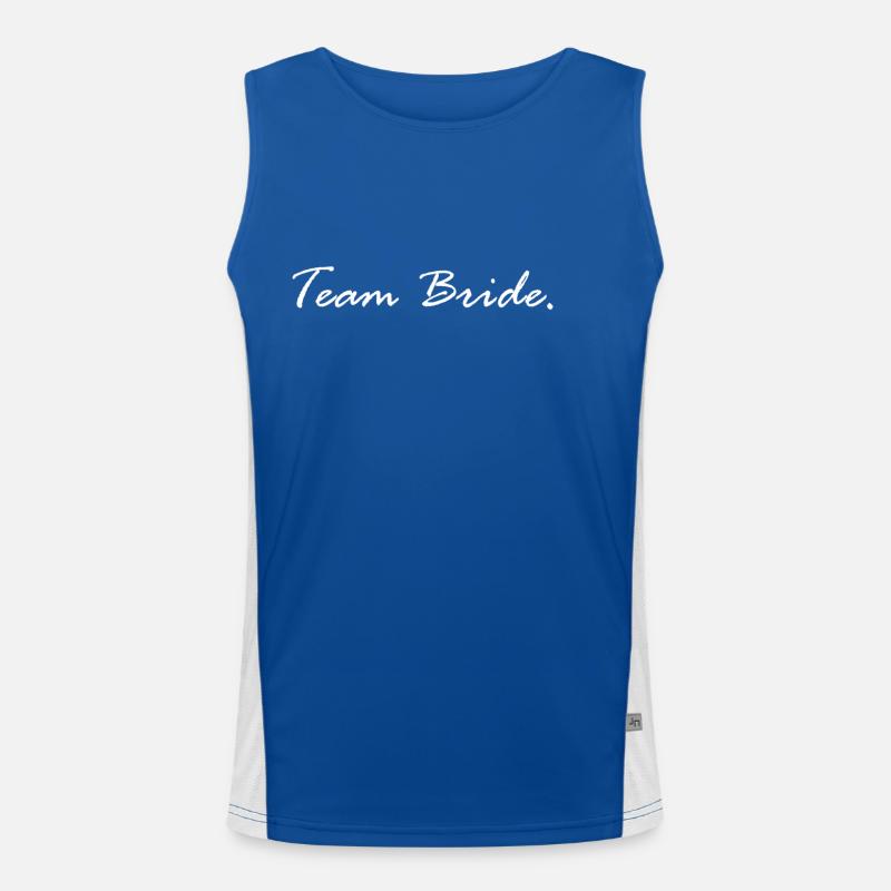 Team Bride Funktionelles Kontrast-Tank Top für Männer 