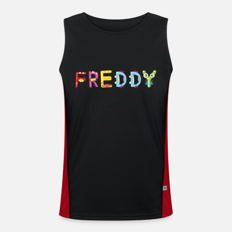 Freddy Funktionelles Kontrast-Tank Top für Männer 