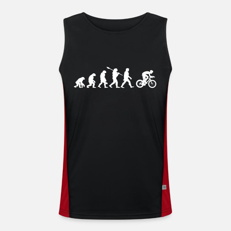 Evolution Cycliste Idée cadeau Débardeur respirant contrasté Homme 