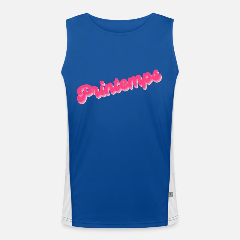 spring Men's Functional Contrast Tank Top 