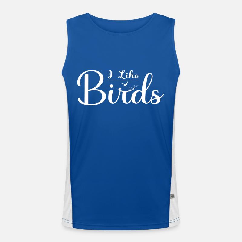 I like Birds Men's Functional Contrast Tank Top 