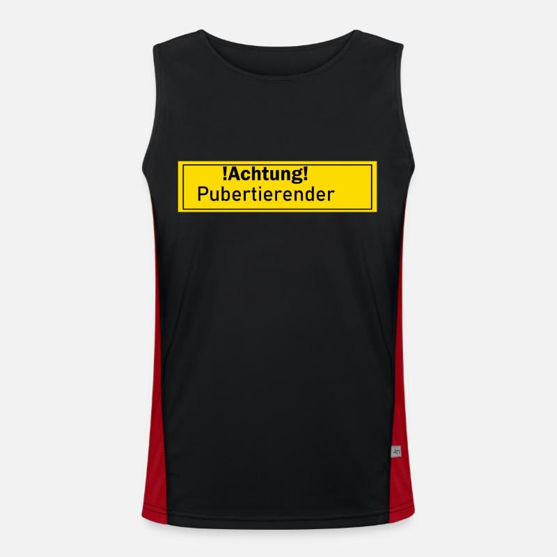 Pubertierender Pubertät Geschenk Geschenkidee Mann Funktionelles Kontrast-Tank Top für Männer 