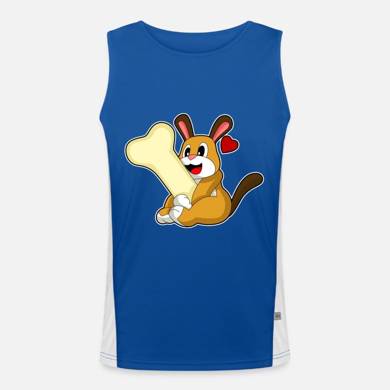 Dog bones Men's Functional Contrast Tank Top 