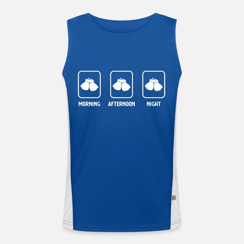 Morgens, nachmittags, abends und Boxen 1 - (3) Funktionelles Kontrast-Tank Top für Männer 