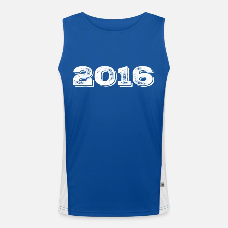 Geburtstagsgeschenk 2016 - 2016 Funktionelles Kontrast-Tank Top für Männer 