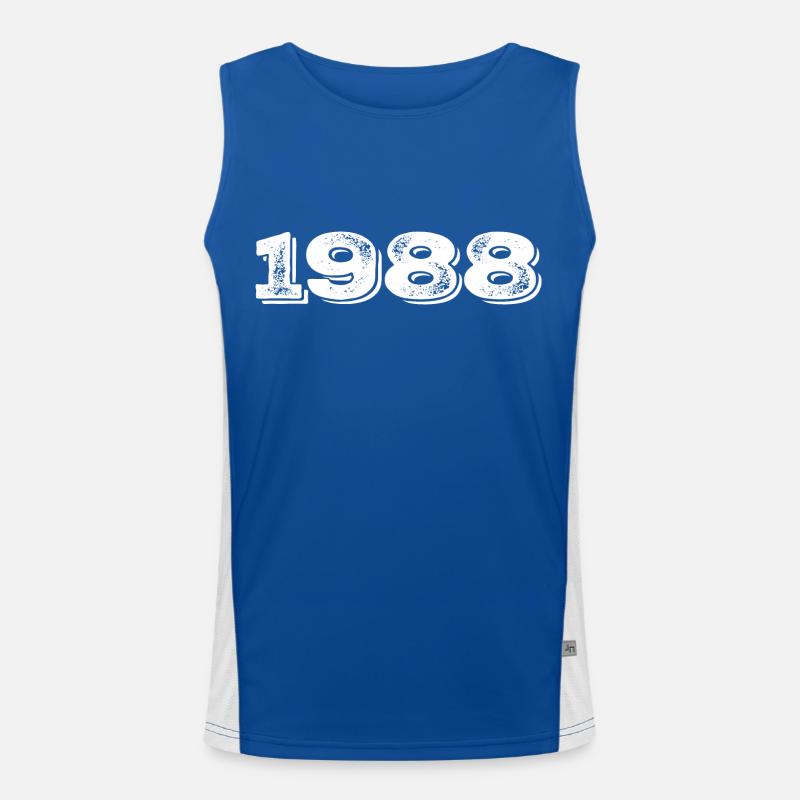 Geburtstagsgeschenk 1988 - 1988 Funktionelles Kontrast-Tank Top für Männer 