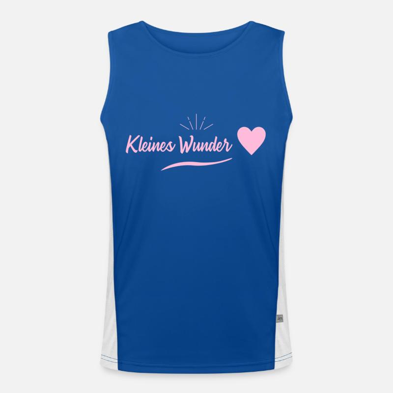 Pregnancy - small miracle Men's Functional Contrast Tank Top 