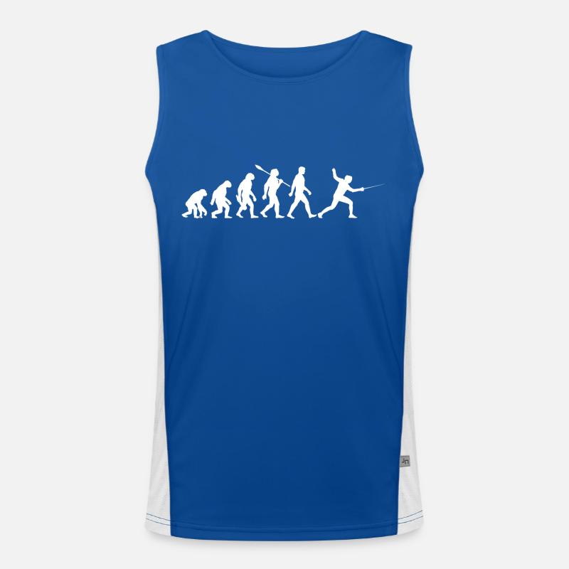 Evolution - Fencing - Fencers - Martial Arts Men's Functional Contrast Tank Top 