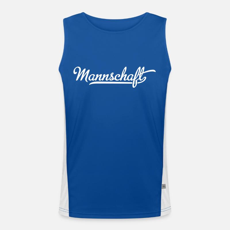Mannschaft Funktionelles Kontrast-Tank Top für Männer 