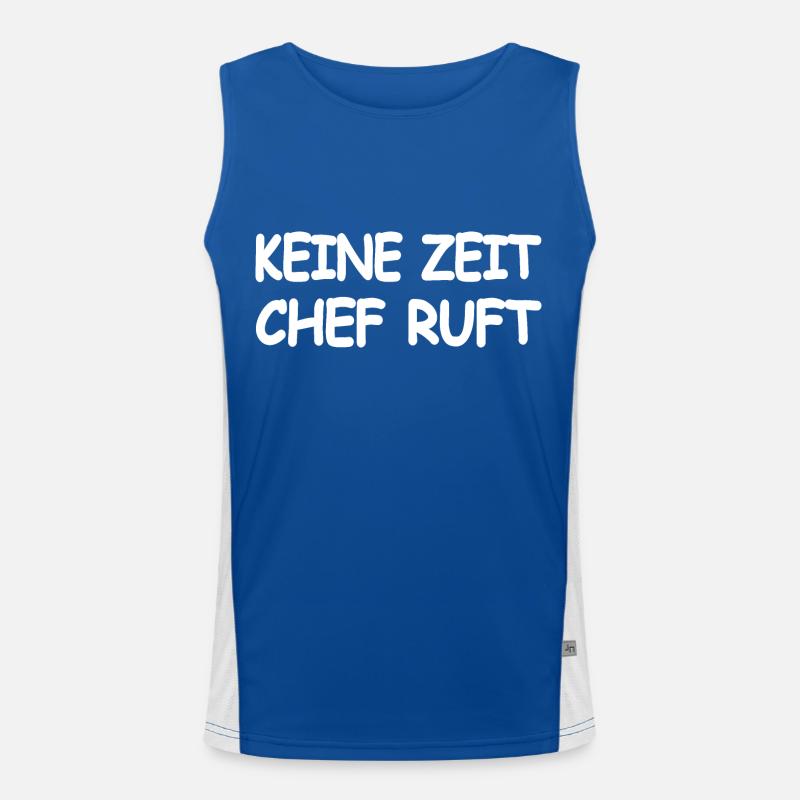 Chef Funktionelles Kontrast-Tank Top für Männer 