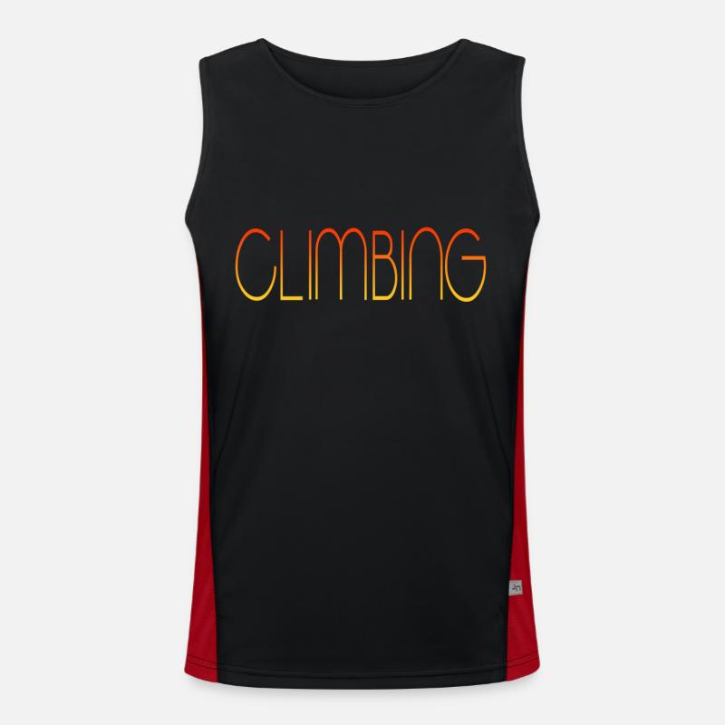 climbing climb Funktionelles Kontrast-Tank Top für Männer 