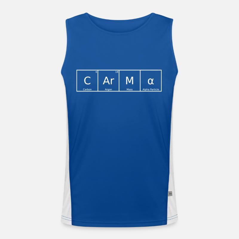 Carma Surname First Name Chemistry Periodic Table Elements Men's Functional Contrast Tank Top 
