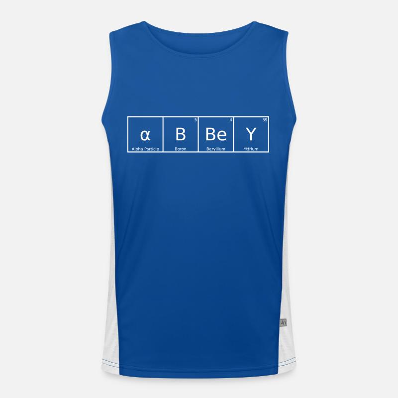 Abbey Name First Name Chemistry Periodic Table Elements Men's Functional Contrast Tank Top 