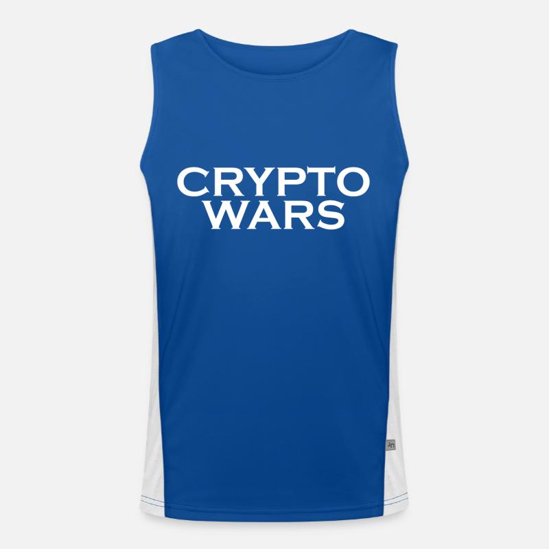 Crypto Bitcoin Trading Funktionelles Kontrast-Tank Top für Männer 