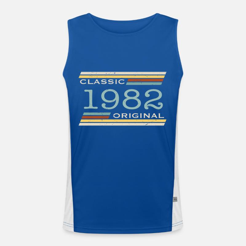 Vintage 1982, Classique, Original(e) Débardeur respirant contrasté Homme 