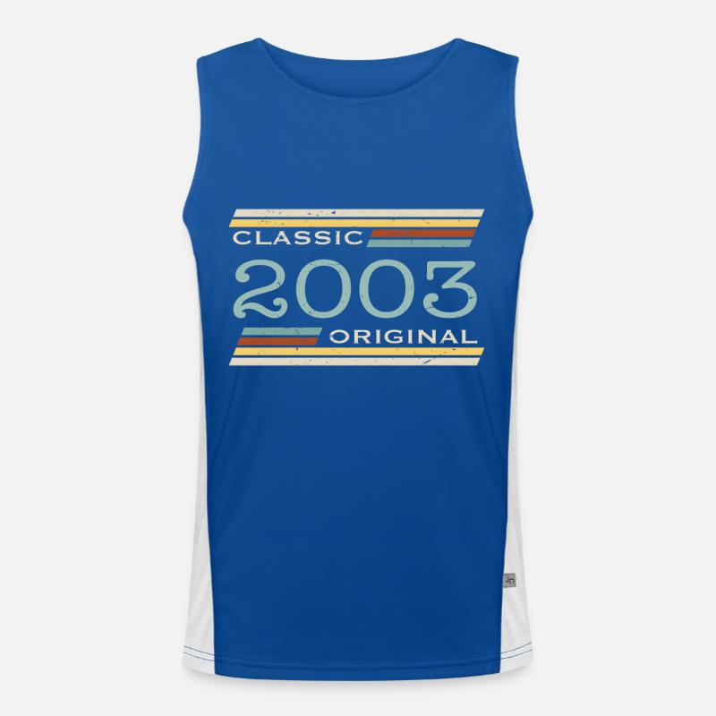 Vintage 2003, Classic, Original Men's Functional Contrast Tank Top 