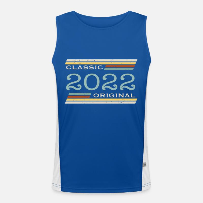 Vintage 2023, Classique, Original(e) Débardeur respirant contrasté Homme 