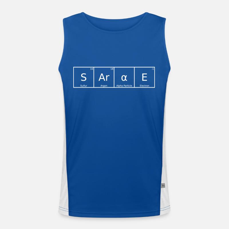 Sarae Name Vorname Chemie Periodensystem Elemente Funktionelles Kontrast-Tank Top für Männer 