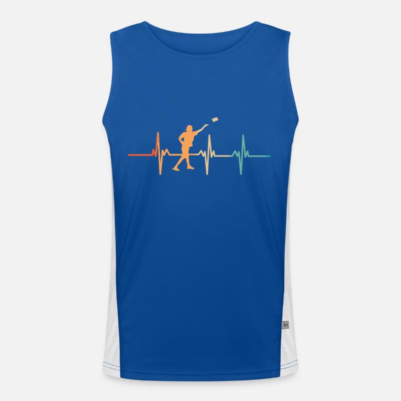 Cornhole heartbeat Men's Functional Contrast Tank Top 