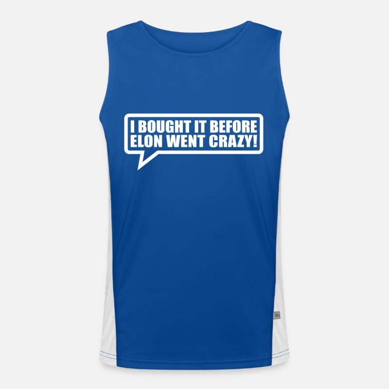 I bought it before Elon went crazy Funktionelles Kontrast-Tank Top für Männer 