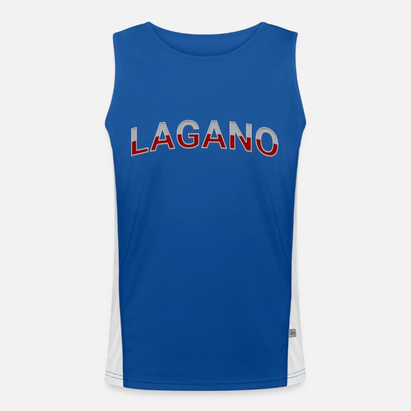 LAGAN0 Funktionelles Kontrast-Tank Top für Männer 