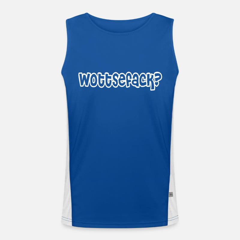 wottsefack Funktionelles Kontrast-Tank Top für Männer 