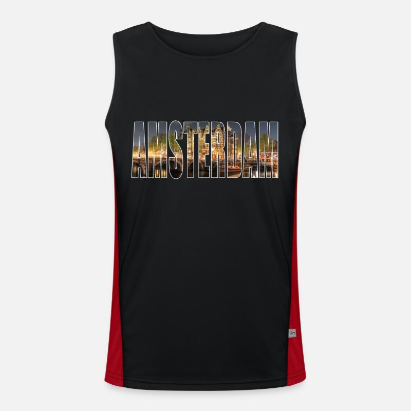 Amsterdam Men's Functional Contrast Tank Top 
