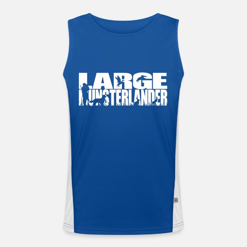 LARGE MUNSTERLANDER Jagdhunde Jagdhund Wilsigns Funktionelles Kontrast-Tank Top für Männer 