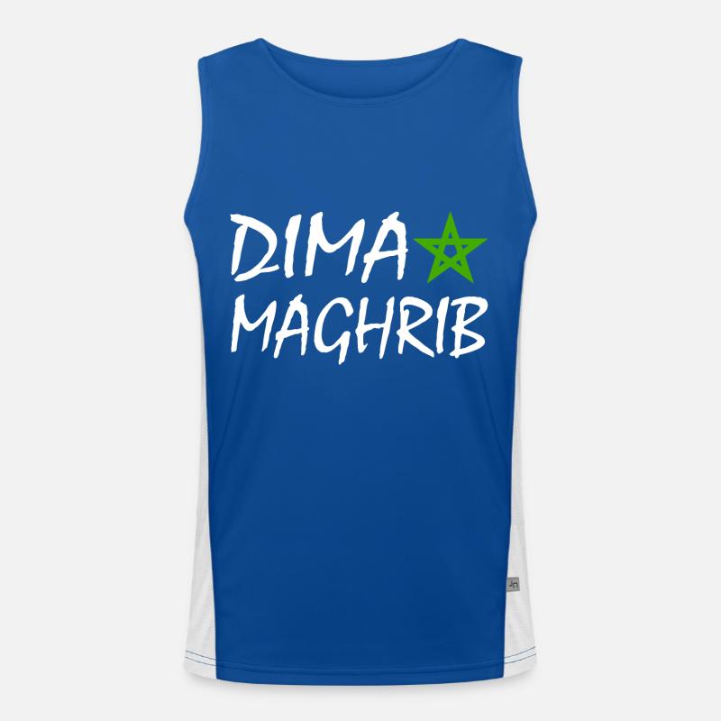 Dima maghrib - morocco Men's Functional Contrast Tank Top 