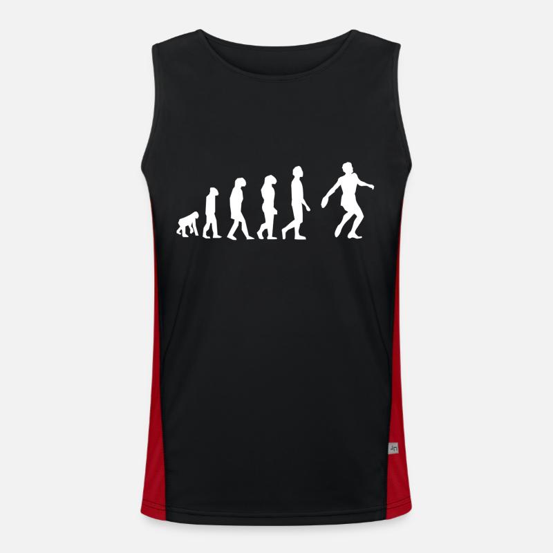 Discus Throw Evolution - Men's Functional Contrast Tank Top  - black/red