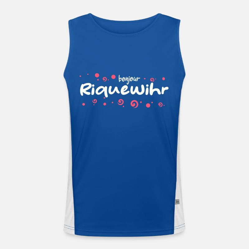 Frankreich - Riquewihr Funktionelles Kontrast-Tank Top für Männer 