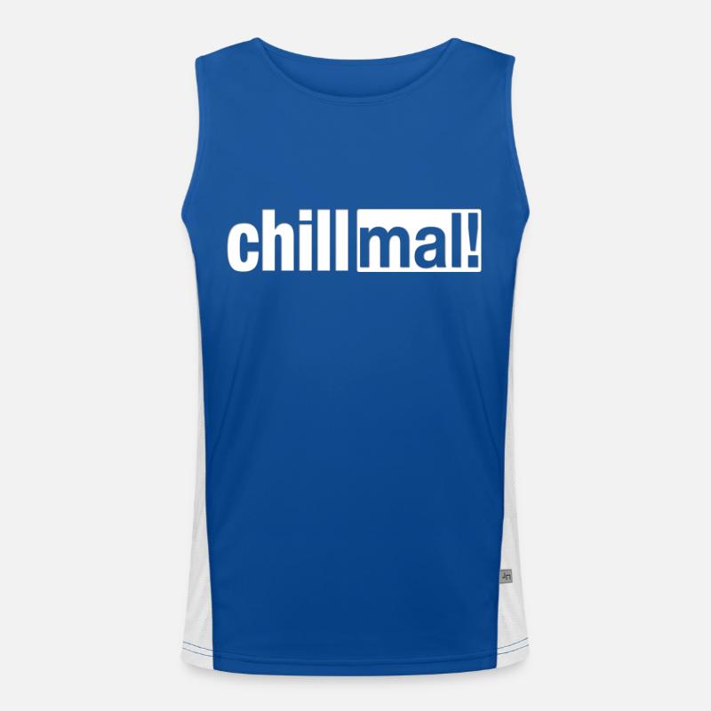 Chill mal! Funktionelles Kontrast-Tank Top für Männer 