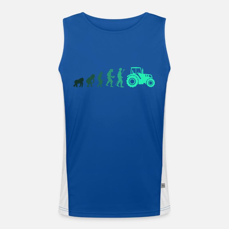 Tractor evolution Men's Functional Contrast Tank Top 
