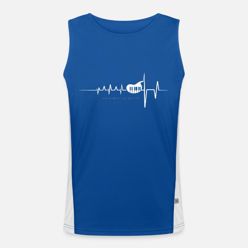 Harmonica Playing Gift Men's Functional Contrast Tank Top 
