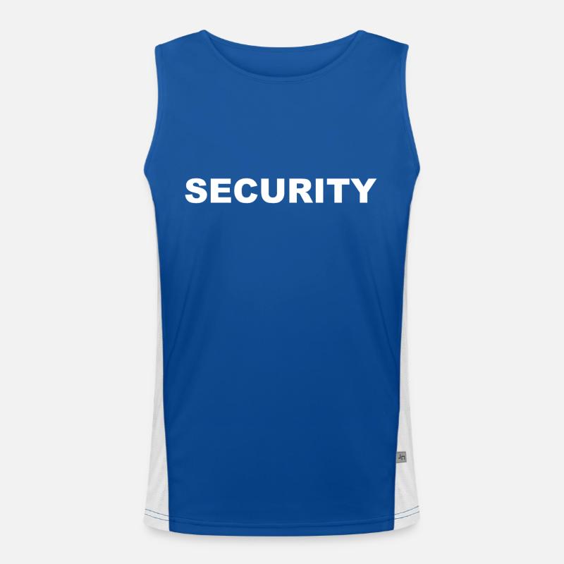 Security - Security Service - Bouncer Men's Functional Contrast Tank Top 