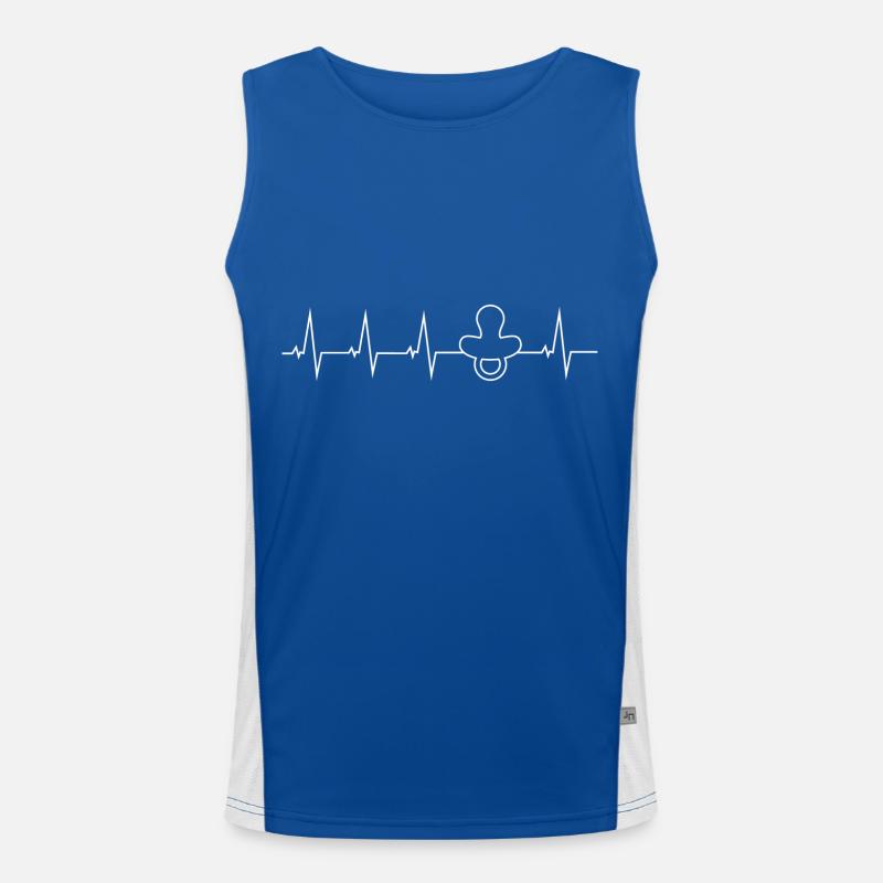 Sucette - battement de coeur Débardeur respirant contrasté Homme 