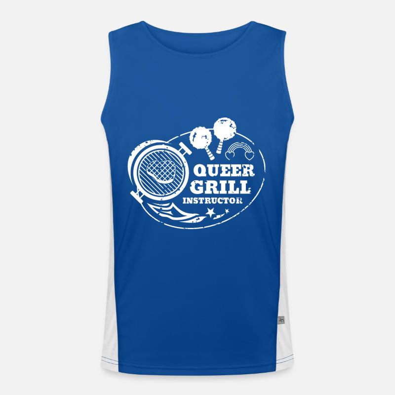 Queer Grill Instructor Shirt Men's Functional Contrast Tank Top 