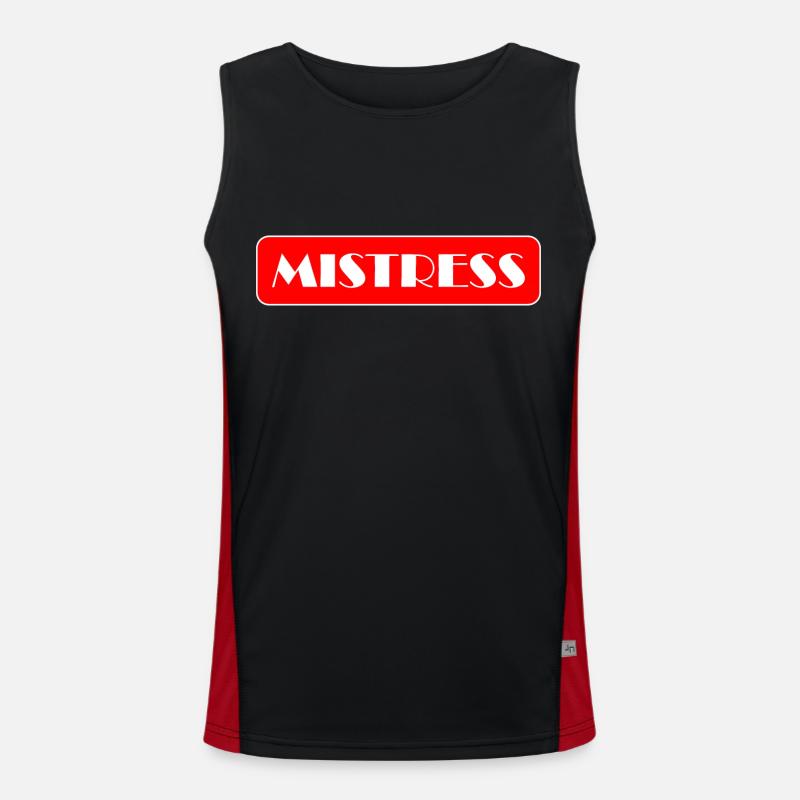 Herrin oder BDSM-Domina Funktionelles Kontrast-Tank Top für Männer 