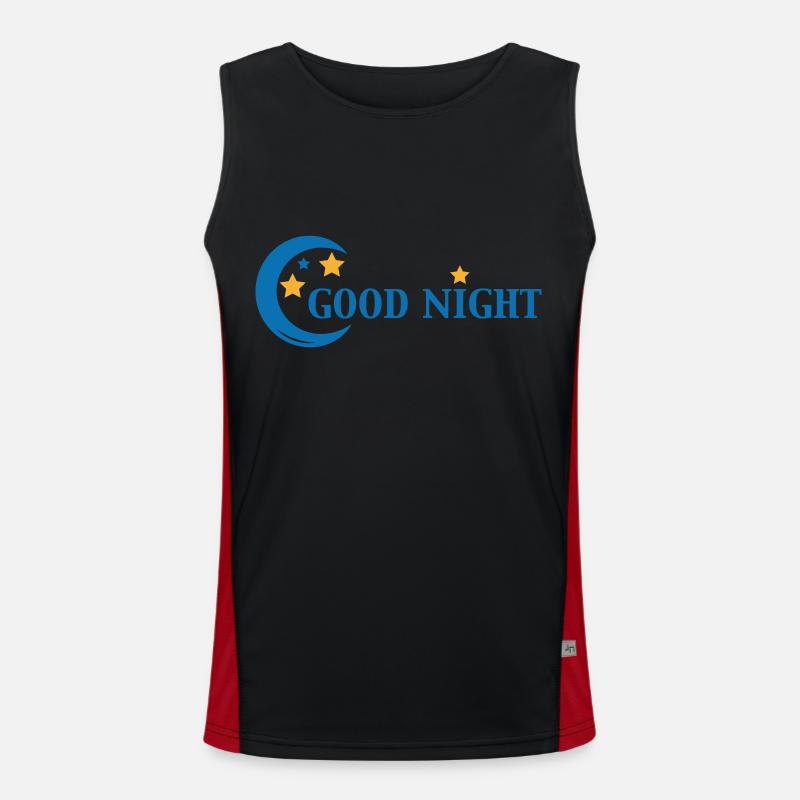 Good Night Funktionelles Kontrast-Tank Top für Männer 