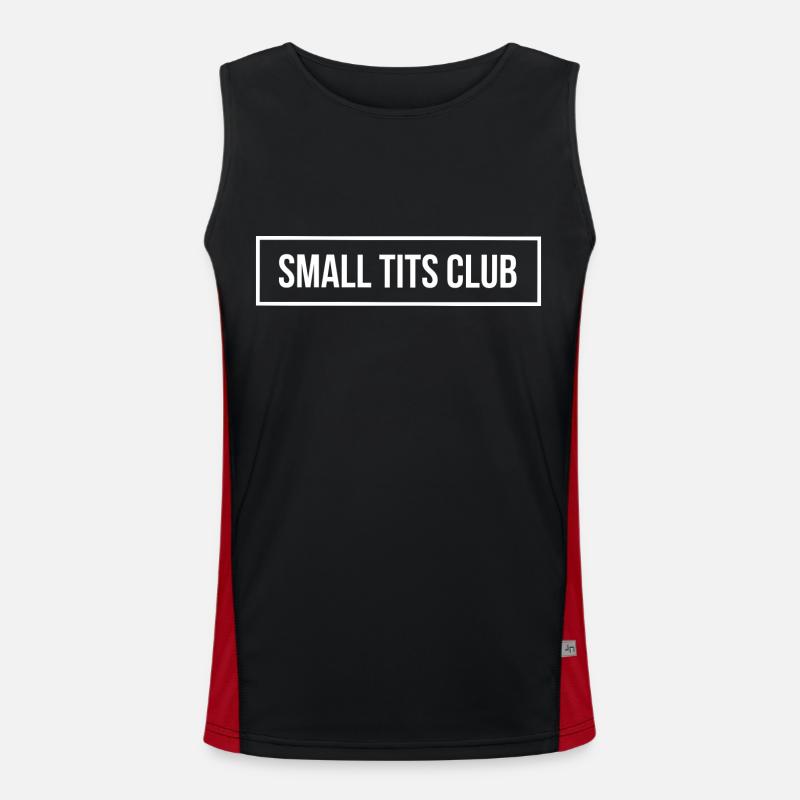 Small Titts Club JGA Junggesellenabschied Braut Funktionelles Kontrast-Tank Top für Männer 